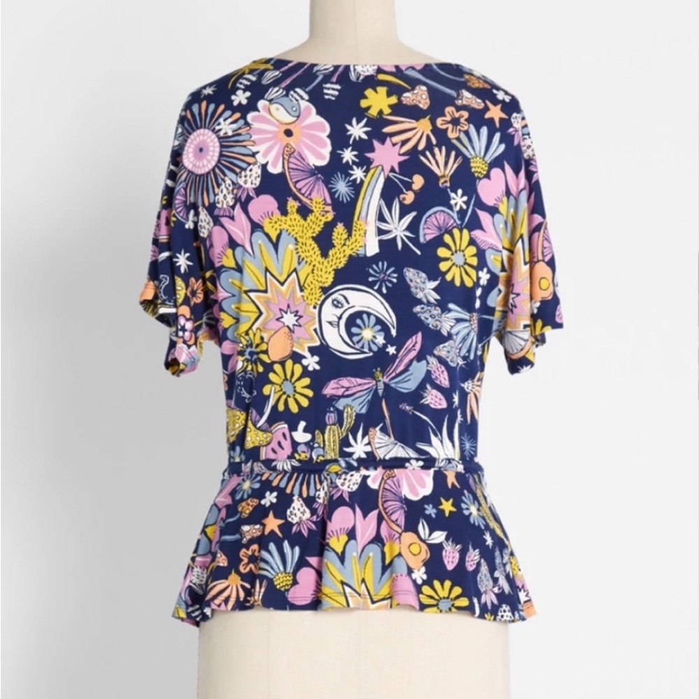 Modcloth Psychedelic Blouse - image 2
